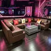 Sofá Music Hall KTV, Mesa de Café Iluminada, Bar, Club, Teatro en Casa, Cabina de Karaoke, Cabina Circular, Fabricante de Mesas