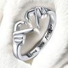 Diseño de Moda Te Amo Para Siempre Anillo de Pareja Abierto Transfronterizo Europeo y Americano Popular Joyería de Mano Al Por Mayor