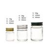 Botella Transparente de Vidrio para Ungüento de Hierba con Tapa de Aluminio, Botella para Ungüento Anti-Picazón para Picaduras de Mosquitos, Botella para Aceite Refrescante, Botella para Sub-Embote de Ungüento de Tigre
