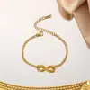 Collar Wholesale Transfronterizo para Mujer, No se Desvanece, Acero de Titanio de Lujo Ligero, Estilo Nuevo, Cadena para Clavícula de Moda Versátil de Nicho, Color Dorado 33