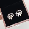 Brincos de Coroa de Flores Prateada para Primavera e Verão, Doces e Estilosos, Design Versátil, Brincos Frescos e Delicados no Estilo Coreano