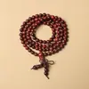 Atacado Sandália de Sangue Sândalo Africano Folha Pequena Sândalo Vermelho Contas Budistas, Vários Estilos e Especificações, Pulseiras Estilo Étnico, Contas de Rosário
