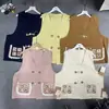 Chaleco Capas Fresco Bordado Estilo Japonés Vintage, Nuevo Modelo de Primavera, Chaqueta Chaleco Versátil y Sencilla Estilo Universitario