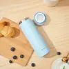 Copo térmico portátil com tampa de fechamento suave e leve, aço inoxidável 316, 430ml, copo simples para casal LHC3274