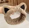 Celebridade da Internet Estilo Coreano Galhadas Grandes Orelhas Pequenas Máscara de Lavar o Rosto Faixa de Cabelo Pelúcia Unissex Maquiagem Acessórios para Cabelo Faixa de Cabelo