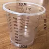 Taza Medidora de Plástico Transparente Taza Mezcladora Desechable con Escala Impresa Taza de Material PP Taza Mezcladora de Proporción Taza para Mezclar Pintura Taza para Cebo de Pesca