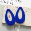 Francês doce legal tridimensional reunindo de pelúcia gota de água brincos ocos acessórios de resina diy hairpin pingente material atacado