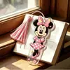 Marcador de página de borla de Stitch y Mickey lindo transfronterizo, material acrílico, regalo de regreso a clases para estudiantes, estilo lindo, hecho a mano por Yunyu