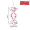 Decoración Navideña Transfronteriza Pvc Galvanizado Caramelo Fotografía Accesorios para Fotos Colgante de Árbol de Navidad Bola Colgante Adornos Dorados