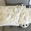 Pijamas de manga larga de primavera y otoño para mujer, de algodón con nubes y tela arrugada, estilo princesa dulce, estilo japonés, ropa fresca para el hogar.