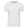 Camiseta transpirable de cuello redondo con logo estampado, manga corta, elástica, para correr, ideal para grupos, hecha a medida y bordada.