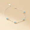 Pulseira de Flor de Pérola de Turquesa Sintética de Prata S925 Nalan Exquisite Estilo Ins Joia de Design de Nicho S8623