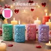 Molde de Vela Aromaterapia Columna de Flores Cisne Romántico, Adorno de Piedra Difusora de Aroma, Regalo para Invitados, Molde de Silicona para Velas de Boda
