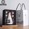 Jingdezhen Anualmente Mais de Garrafas de Vinho de Cerâmica 1,0 kg Frasco Vazio Pote Selado Coleção Pessoal Ornamento Doméstico Atacado