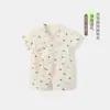 Ropa de bebé verano traje de una pieza fino para bebés pequeños verano infantil y niño pequeño verano manga corta clase A 6 ropa de verano talla 73