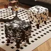 Taburete para Uso en Casa, Taburete Bajo para Sala de Estar, Taburete para Sofá, Banco de Madera Maciza, Taburete para Cambiarse los Zapatos en la Entrada, Taburete Creativo con Asiento Acojinado Suave, Taburete de Madera Simple