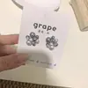 "Bolhas de Pérola" Design Retrô Francês, Toque de Luxo Leve e Sofisticado, Brincos de Pérola Cinza-Branco Brilhantes de Nicho