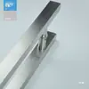 Manija de Tubo Cuadrado 304 para Puerta de Vidrio Acero Inoxidable Espesorado Manija para Puerta Principal Puerta de Madera Accesorios de Ferretería Metal Cepillado