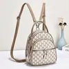 Mochila Retro Estampada Estilo Coreano 2026 para Mujer, Cremallera Multicapa, Gran Capacidad, Bolso Redondo Pequeño Versátil, Suministro al por Mayor