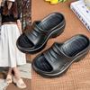 Pantuflas de caca antideslizantes de plataforma alta de suela gruesa para mujer 2025 verano nueva moda para exteriores playa playa vacaciones playa