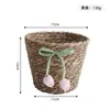 Cesta de Flores Abrazo de Oso Castaño Cubo Abrazo Maceta de Paja Tejida a Máquina Florería Festival Explosiones Cesta de Flores Cyber Celebrum Cesta de Flores de Venta Caliente