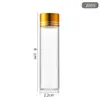 Botellas Selladas con Tapa Dorada, Botellas Dispensadoras Selladas de Rosca de 22mm, Botellas de Deseos, Botellas de Vidrio, Botellas de Azafrán y Cordyceps, Venta al por Mayor con Tapas