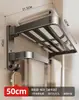 Toallero de Baño Gris Plomo, Plegable, Sin Taladro, Estante de Almacenamiento para Baño, Accesorio de Baño Montado en Pared