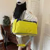 Nova Bolsa de Viagem com Separação Úmida e Seca Bolsa Grande para Viagens de Longa e Curta Distância Grande Capacidade Color Blocking Bolsa Esportiva Fitness