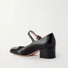 Zapatos Mary Jane Retro Franceses Nuevos 2025 de Piel Genuina con Punta Redonda y Tacón Grueso para Mujeres Menudas, Tacones Altos Negros