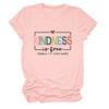 La Amabilidad Es Gratis Amazon Ebay Moda Moderna Versátil Camiseta de Manga Corta con Cuello Redondo para Mujer Venta al por Mayor