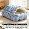 Nido para mascotas, nido para gatos, nido para perros, cama cerrada para gatos, saco de dormir de felpa, nido universal para gatitos y perros, venta al por mayor transfronteriza de mascotas
