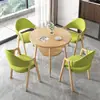 Mesa y sillas de negociación de recepción, mesa de comedor de losa de roca, escritorio de recepción de oficina, combinación para tienda de té con leche, cafetería, B&B, mesa y sillas de ocio