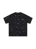 Camiseta de Manga Corta con Estampado Completo de Estrellas Estilo Callejero Americano para Mujer Verano 2026 Estilo Holgado y Relajado Top Coreano Chic de Manga Media