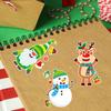 Cm2407008 Animación Infantil Lindo Dibujo Animado Muñeco de Nieve de Navidad Reno Material Rompecabezas Interactivo Padres-Hijos Pegatina