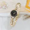 Estilo transfronterizo temperamento simple moderno reloj de dama moda nicho fabricante de relojes de cuarzo transmisión en vivo de comercio exterior venta al por mayor por pieza