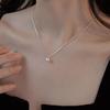 Collar de Perla de Agua Dulce con Luz Colgante Único para Mujer, Nicho de Lujo Ligero, Collar Simple, Collar de Plata Esterlina, Productos Genuinos, Cadena para Clavícula