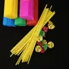 Palitos para Globos de Color Macarrón, Material Nuevo, 40 cm, Fiesta de Cumpleaños, Espesados y Endurecidos, Palitos de Mano Coloridos