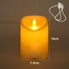 Luz de Vela LED con Control Remoto Carga USB Vela Artificial Performance Navideña Decoración de Atmósfera Vela Falsa