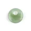 Colgante Hebilla de Seguridad Agujero Lateral Ágata Cristal Natural 18 mm Estilo Chino Redondo un Hermano Agujero Lateral Amatista Collar Nostálgico