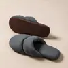 Pantuflas de algodón suela suave silenciosas uso interior hogar invierno mujer otoño cálido felpa antideslizantes pantuflas de algodón hombre