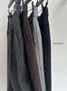 Venta de Liquidación, Sin Devoluciones ni Cambios, Pantalones Casuales de Lana Versátiles Estilo Coreano Retro Simple, Entallados, Pierna Recta, Cortos, Pierna Ancha para Mujer 250303