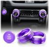 Adecuado para 20-23 Toyota Rongfang RV4 perilla de aire acondicionado anillo brillante Weilanda anillo de moldura interior cubierta de anillo de arranque