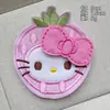 Lindo Felpa Moño Gato Gatito Flequillo Velcro Dulce Niña Frente Lateral Parche para el Cabello Niños