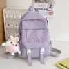 Mochila escolar fresca de estilo coreano para niñas, estudiantes de secundaria, linda mochila pequeña y extrovertida, mochila de viaje ligera para estudiantes de secundaria.
