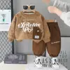 Nueva colección de otoño 2026: sudadera unisex de cuello redondo con un estampado tie-dye moderno estilo Hong Kong, sudadera casual de manga larga, conjunto de dos piezas