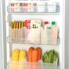Organizador de Caixa de Armazenamento para Porta Lateral de Geladeira, Recipiente de Armazenamento de Grau Alimentício para o Interior da Porta Lateral, Cozinha