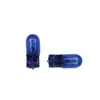 Luz Indicadora de Ancho de Coche de Exportación Transfronteriza T10 W5W 12V Blanco Ultra Color Primario Enchufe Pequeño Bombilla de Inserción Vidrio de Color Natural Azul