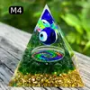 Pirámide de Cristal Natural de 6 cm Torre de Energía Adorno de Pirámide de Resina Artesanal Decoración para el Hogar Europeo y Americano