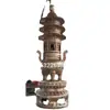 3,28m Queimador de Incenso de Cobre Ornamento Templo Redondo Três Pés Fundição de Cobre Torre Fornalha Escultura Gui Fábrica de Escultura de Cobre Atacado