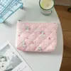 Bolsa de Cosméticos Acolchada con Relieve Estilo Coreano para Mujer, Bolsita para Artículos Pequeños, Bolsa para Cosméticos, Billetera de Dibujos Animados, Organizador Multifuncional, Tarjetero